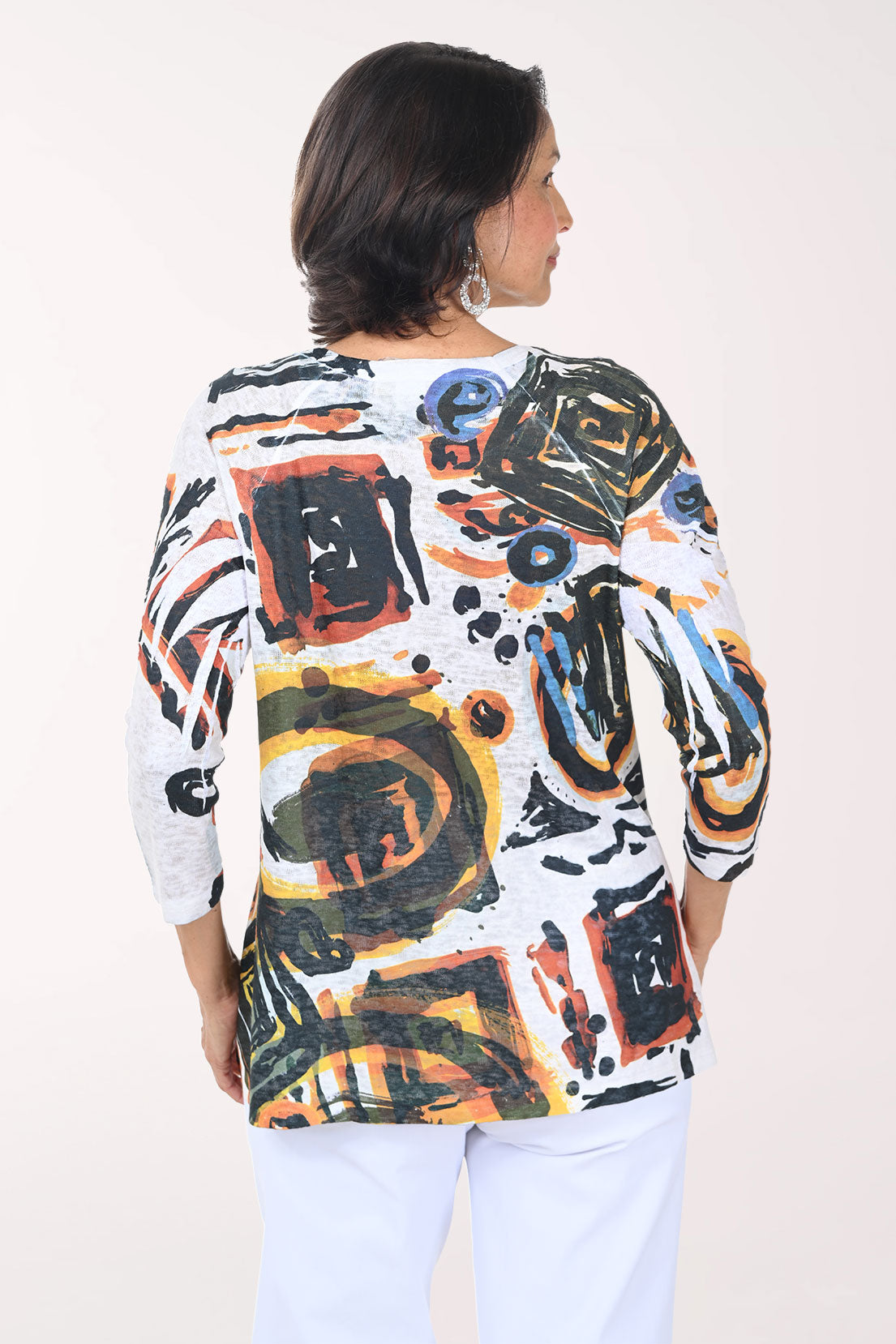 Amber Spiral Sequin Pocket Knit Top