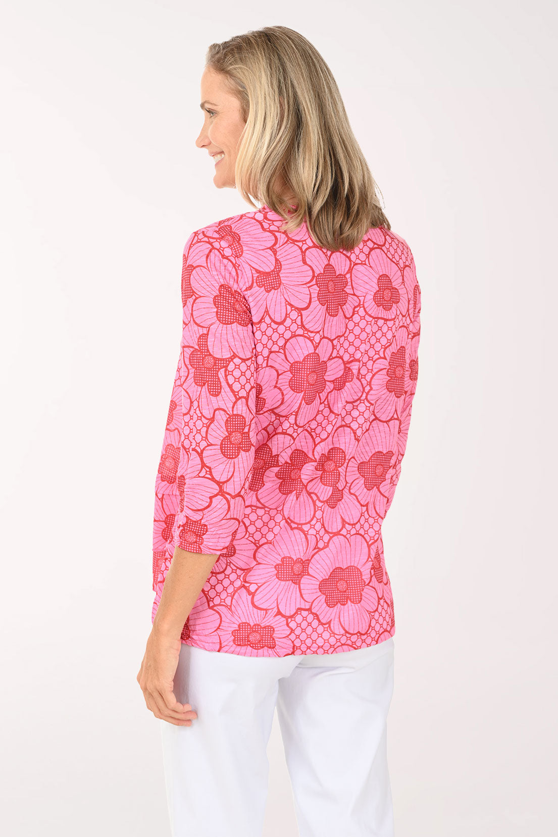 Cherry Blossoms Criss Cross Tunic