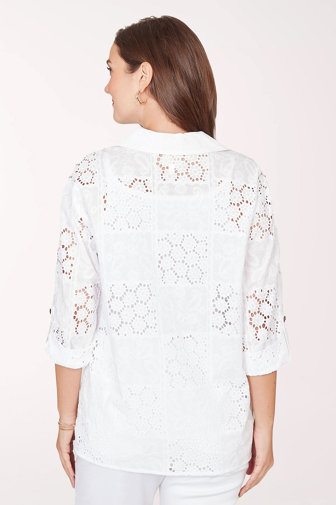 French Riviera Eyelet Patchwork Shirt