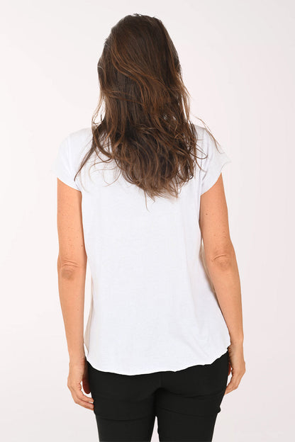 Bee Happy Dachshund Studded Cotton Tee