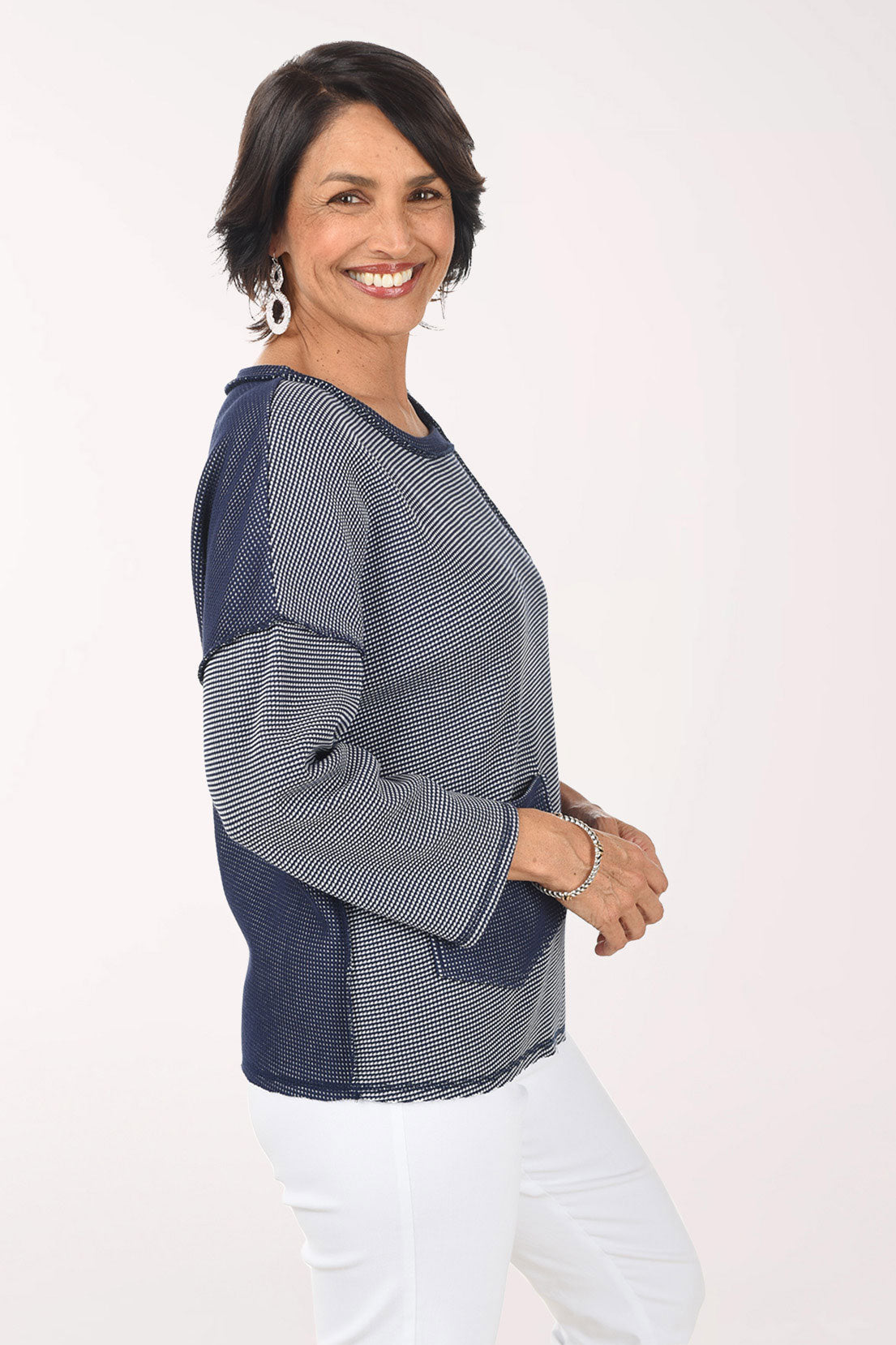 Opposites Attract Inside Out Pullover Sweater