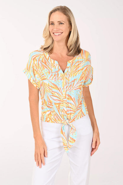 Fun In The Sun Breezy Leaf Shirt