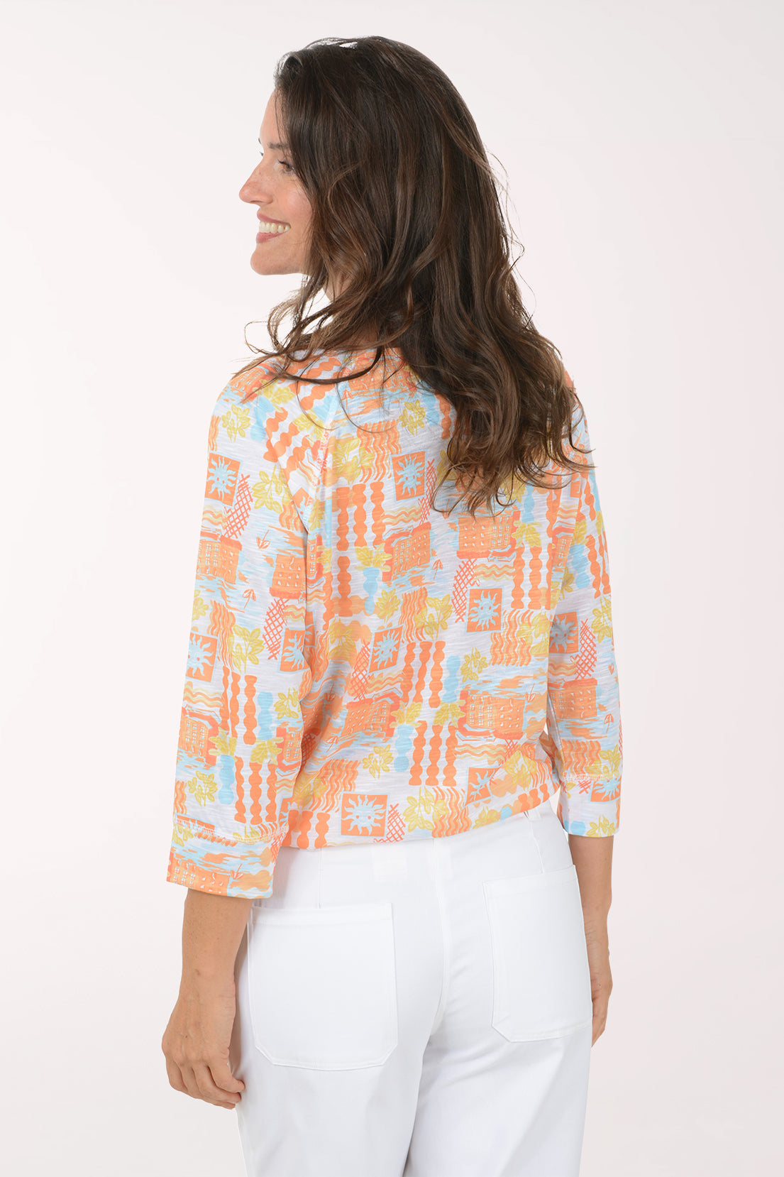 Fun In The Sun Drawstring Hem Top