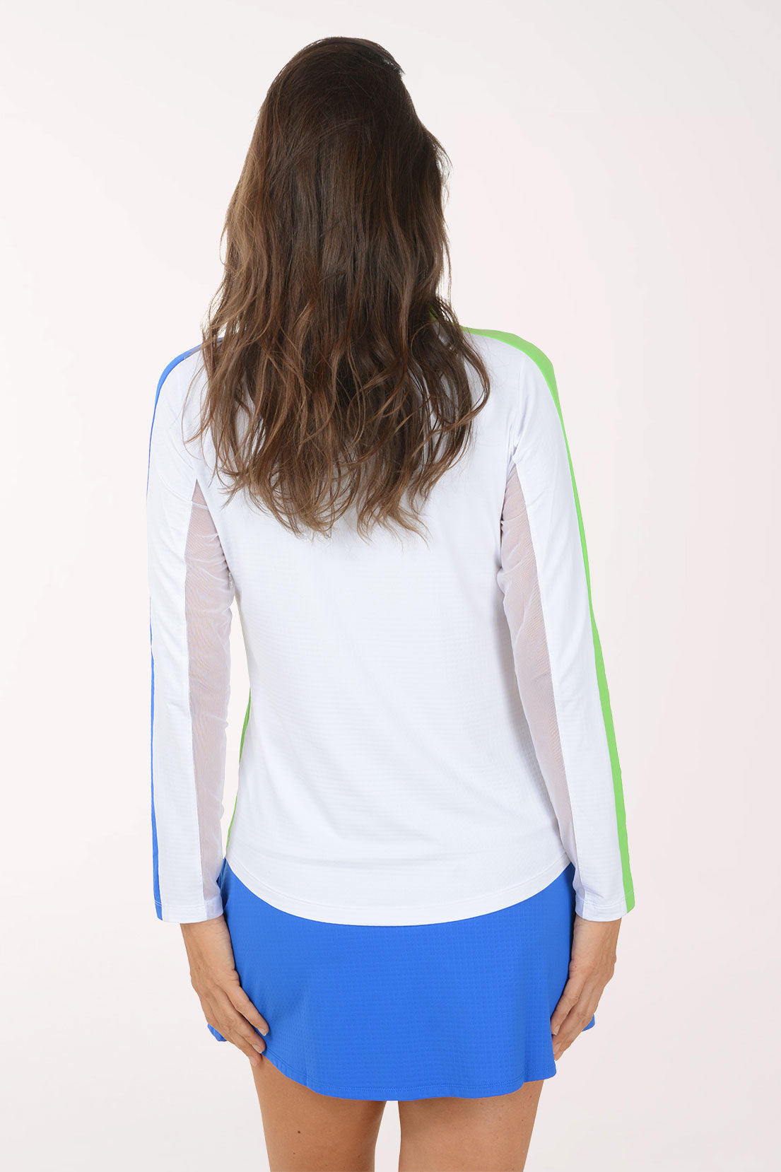 Lime Color Block UPF50+ Sun Shirt