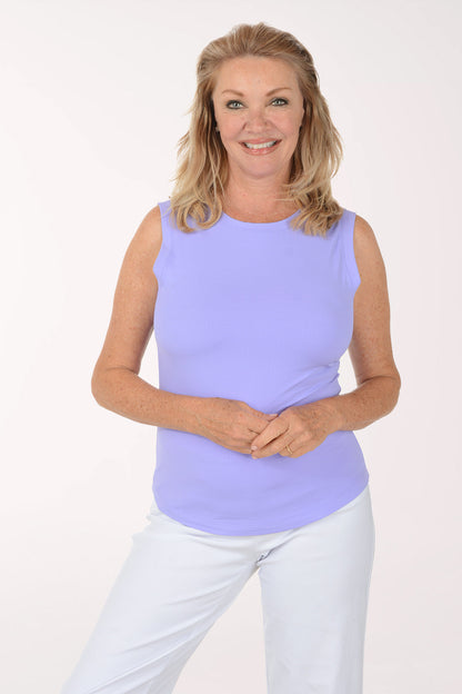 Solid UPF50+ Sleeveless Muscle Top