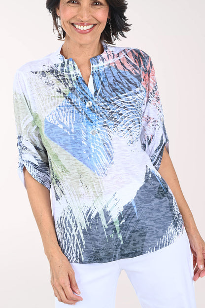 Sand Ripples High-Low Knit Top