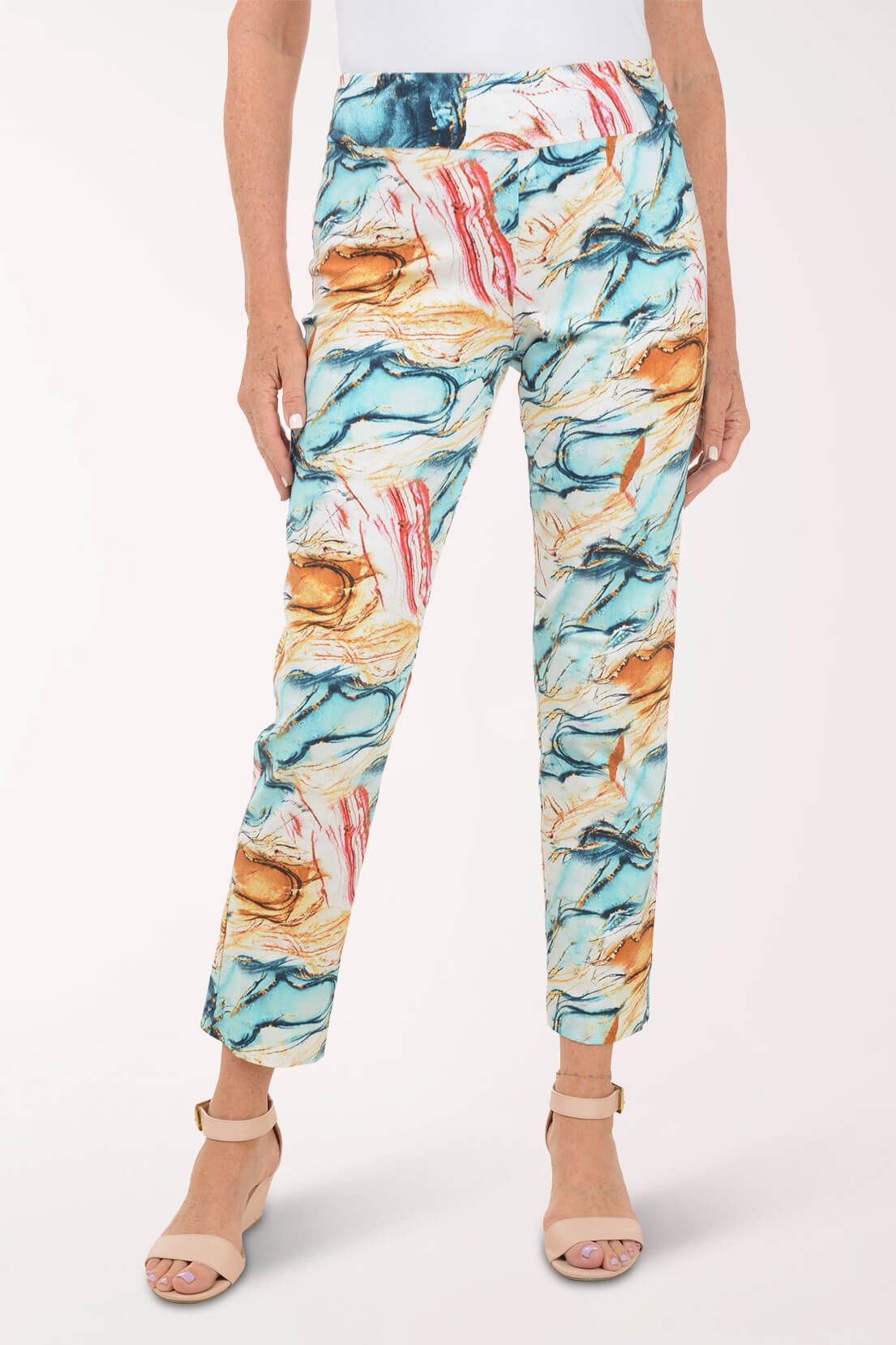 Aqua Splash Pull-On Ankle Pant