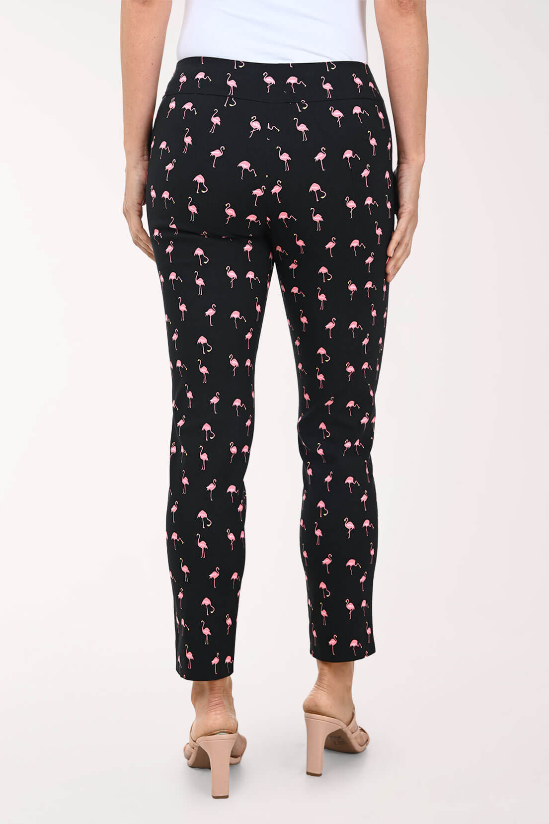 Black Flamingo Pull-On Ankle Pant