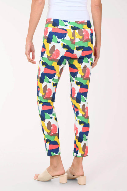 New Abstract Pull-On Ankle Pant