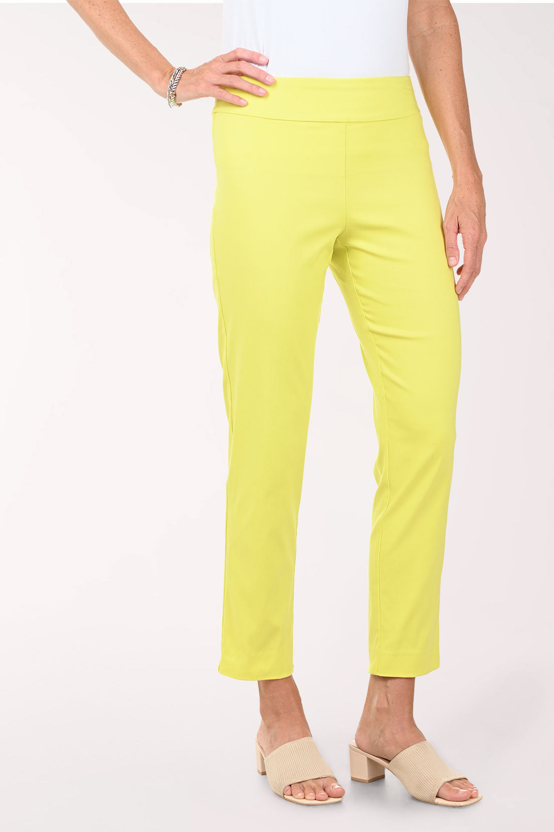 Lime Classic Pull-On Ankle Pant