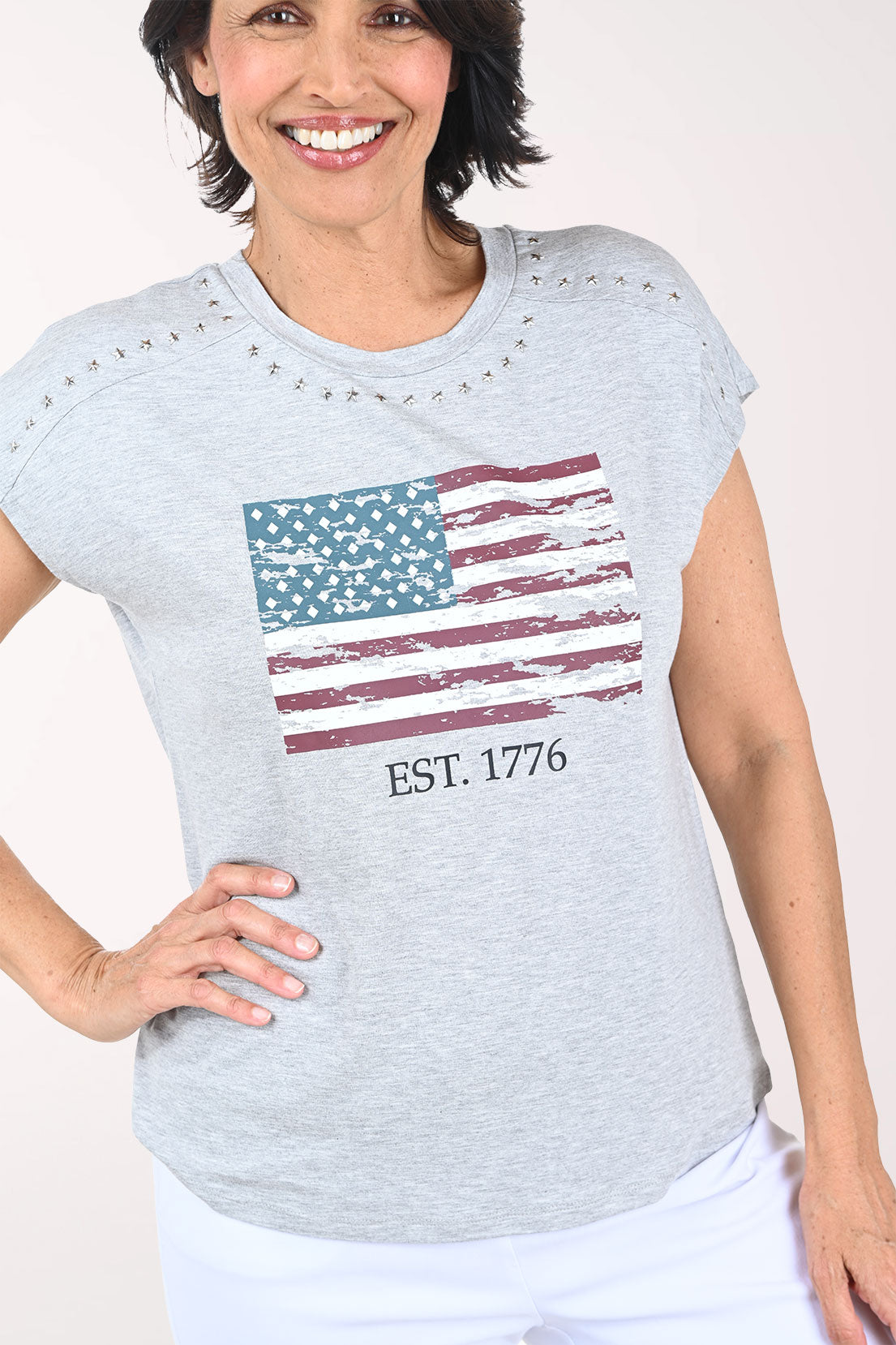 Star Studded Flag Graphic Tee