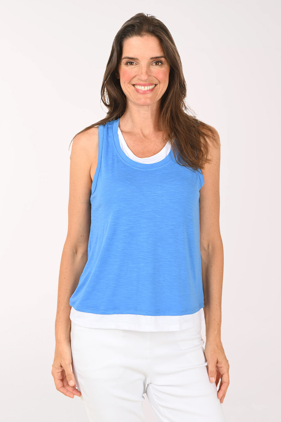 Slub Knit Double Layered Tank