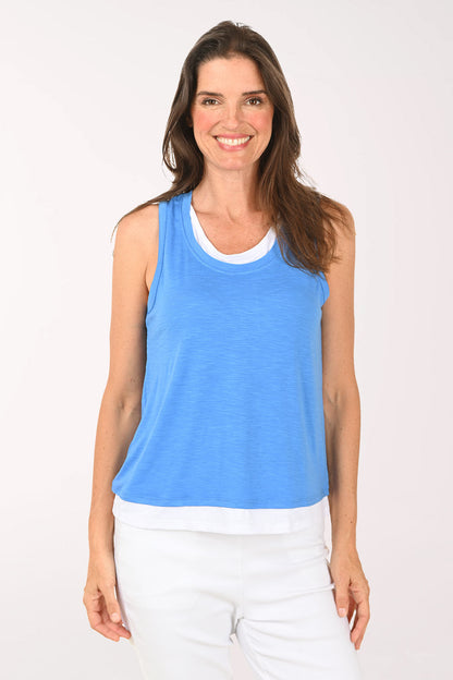 Slub Knit Double Layered Tank