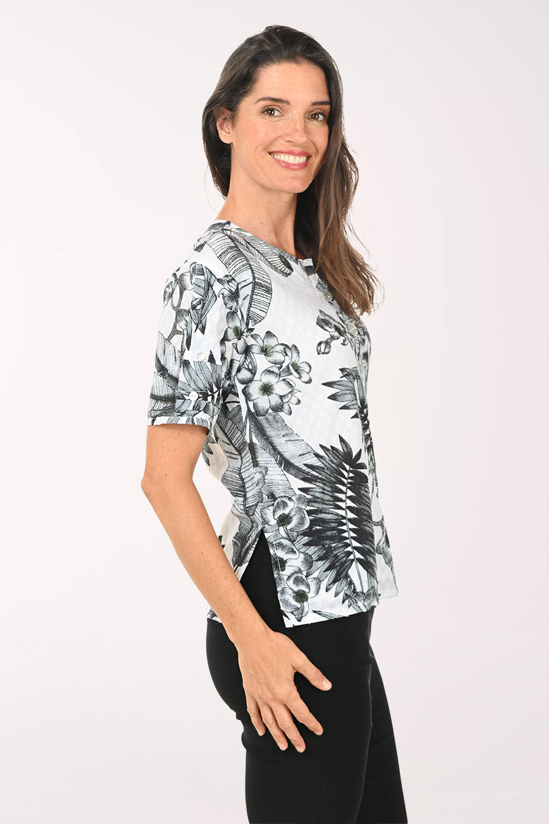 Fawn Cotton Short Sleeve Blouse
