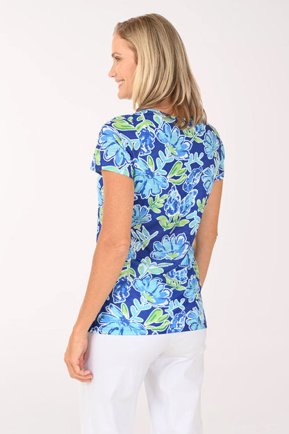 Blue Hydrangeas V-Neck Tee