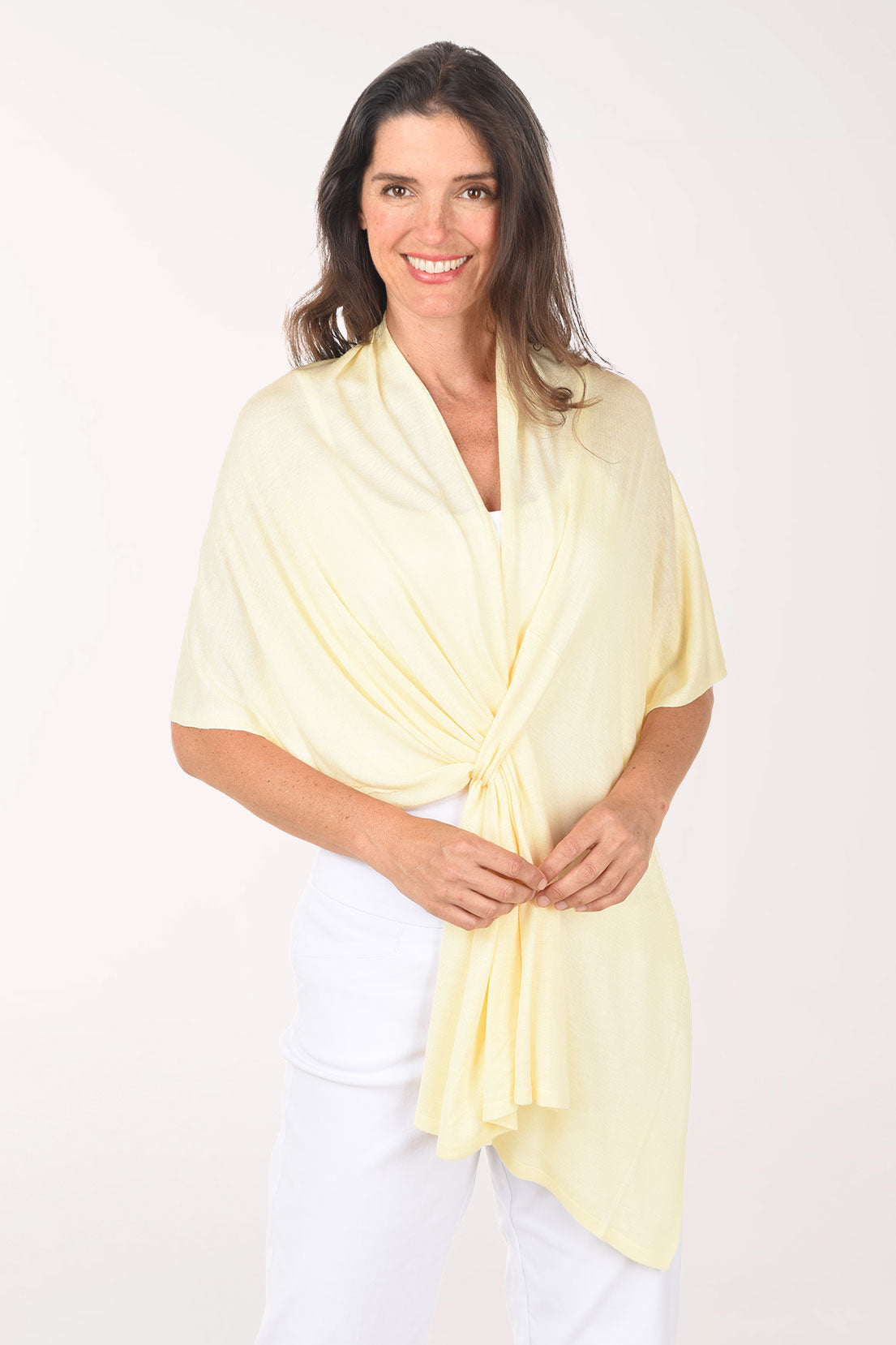 Kaylie Lightweight Keyhole Knit Wrap