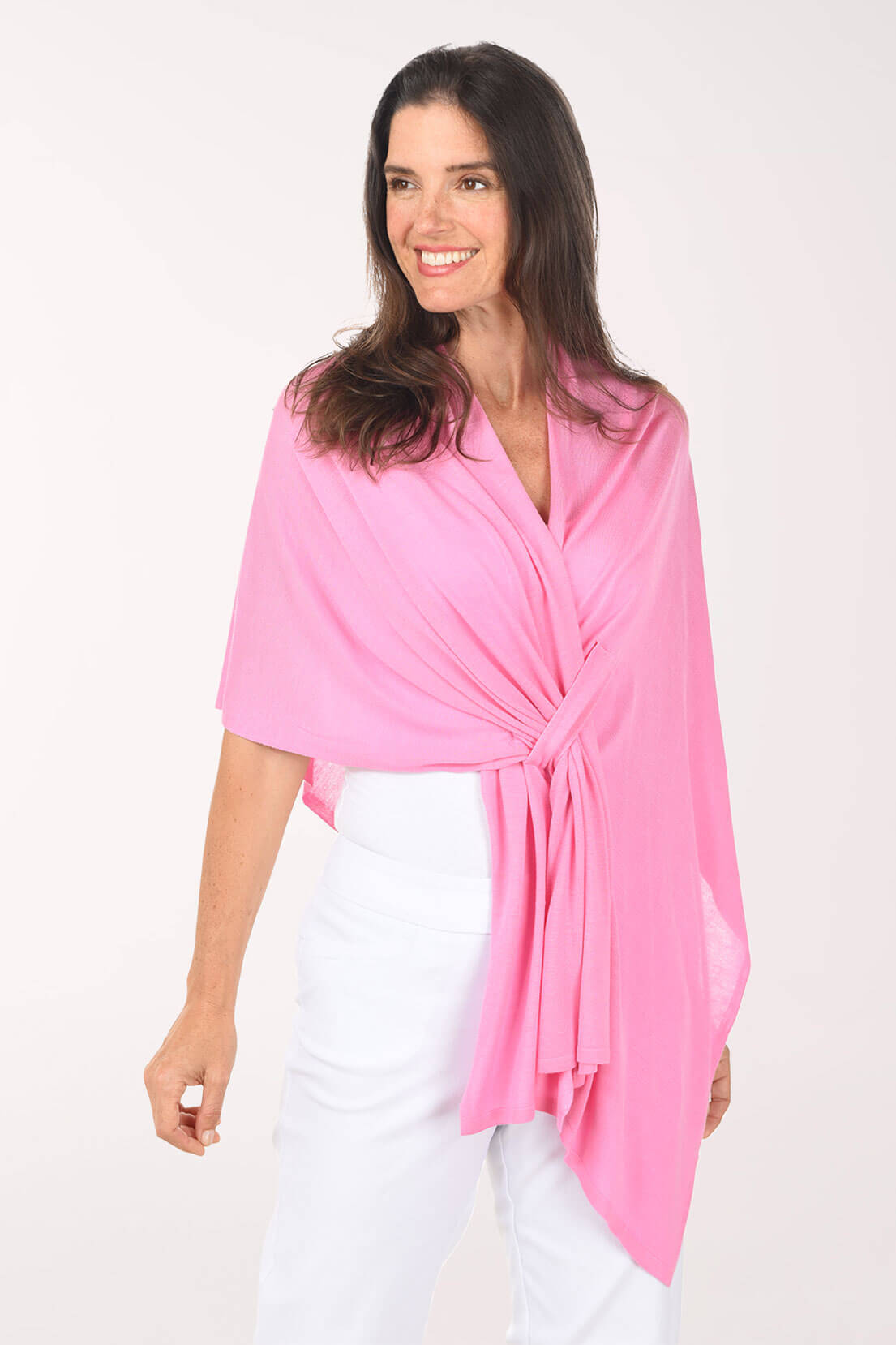 Kaylie Lightweight Keyhole Knit Wrap