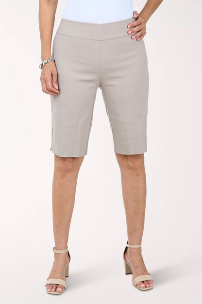Solid Stretch Pull-On Bermuda Short