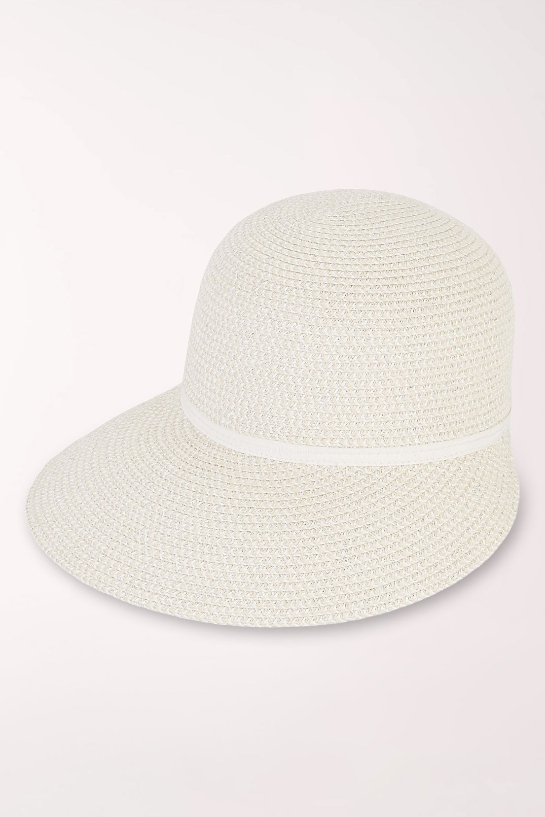 Ivory Glitter Backless Sun Hat