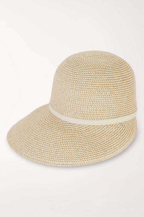 Natural Glitter Backless Sun Hat