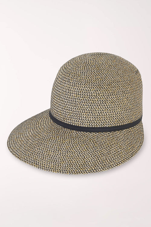 Black Glitter Backless Sun Hat
