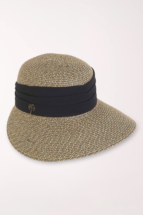 Black Palm Tree Backless Sun Hat